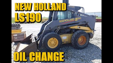 1996 new holland skid steer oil change|skid steer oil change.